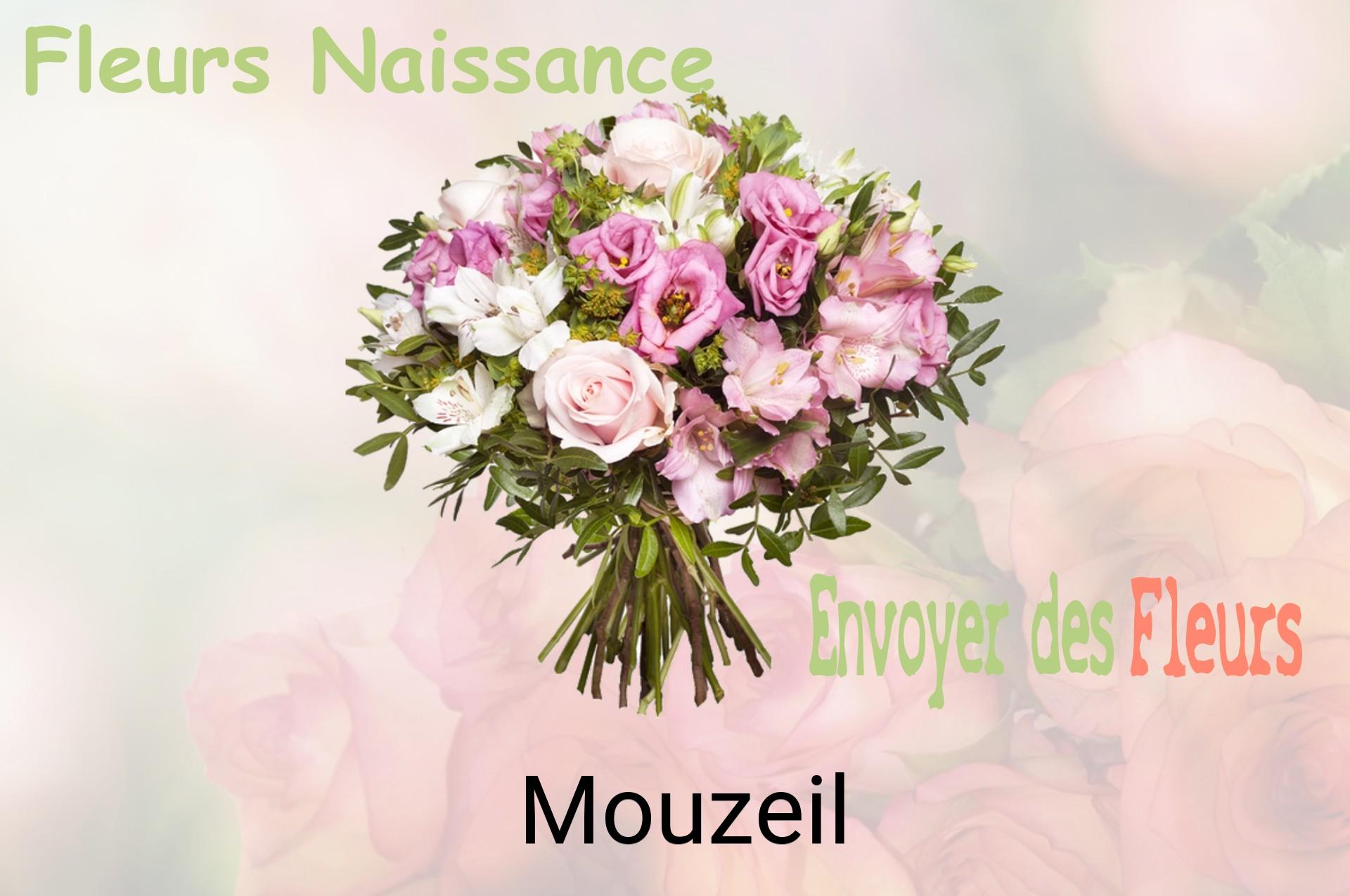 Bouquet de fleurs de naissance livré à Mouzeil